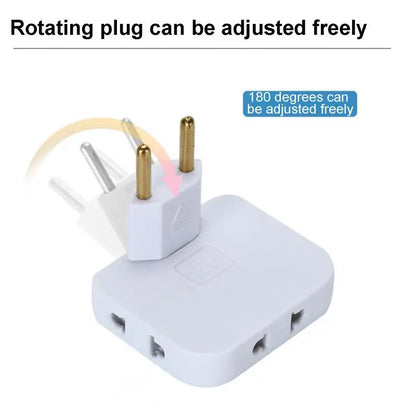 3-in-1 Flat Plug EU Adapter